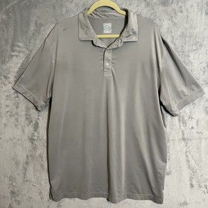Callaway Polo Shirt Mens XL Gray Opti Dri‎ Short Sleeve Performance Golf Casual